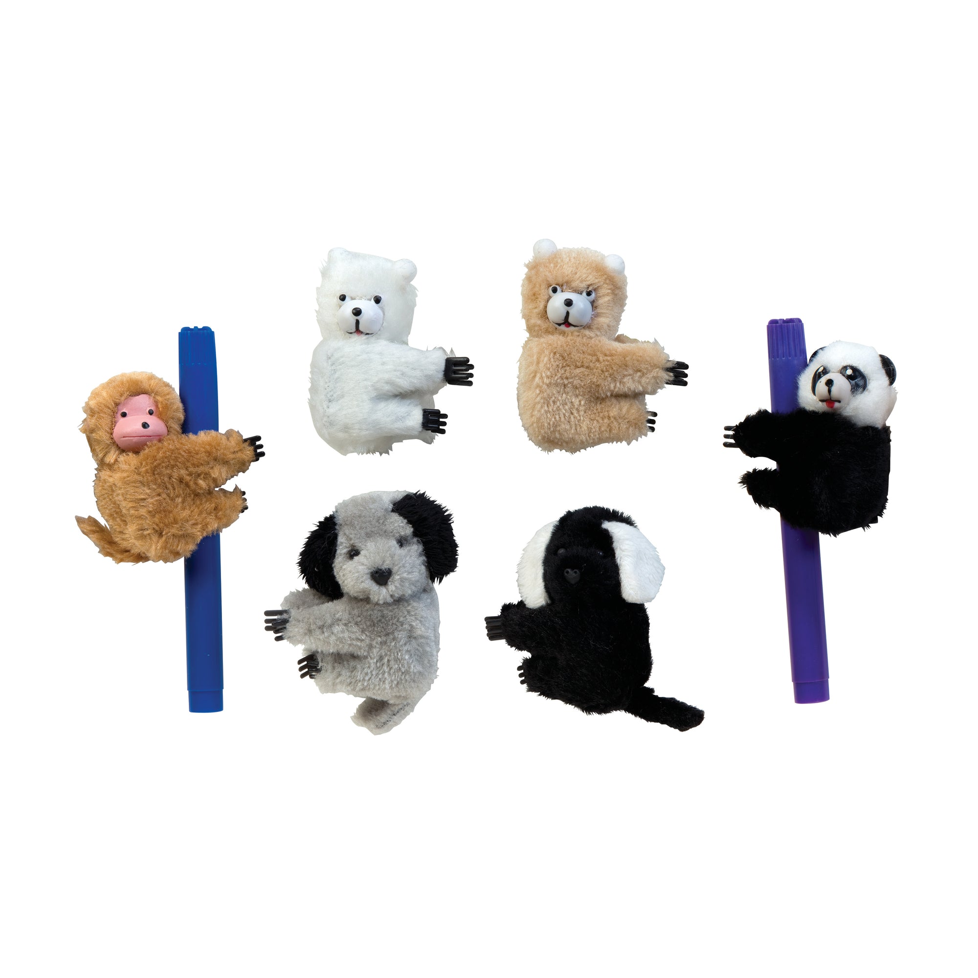 Jumbo Clip-On Critter Animal Clips - 24 per bag